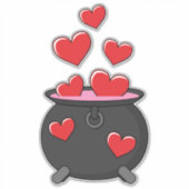Sticker Potion d'amour des coeurs (Devant)