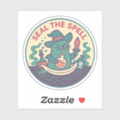 Sticker Potion de sceau magique mignon (Feuille)