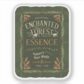 Sticker Potion d'essence de forêt enchantée d'Halloween (Devant)