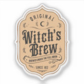 Sticker Potion magique de la sorcière originale d'Hallowee (Devant)