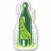 Sticker Potion Pixel Art Beer Stamina (Recto)
