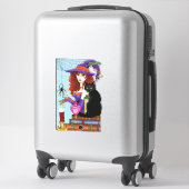 Sticker Potions de sorcières de livres de chats (Sur valise)