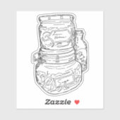 Sticker Pots d'herbe (Feuille)