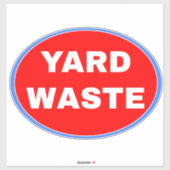 Sticker Poubelle et poubelle - Rouge (Feuille)