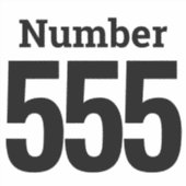 Sticker Poubelle Roue Numéro de boîte jusqu'à trois chiffr (Devant)