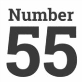 Sticker Poubelle Roue Numéro de la Corbeille jusqu'à deux  (Devant)