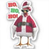 Sticker Poule de Noël (Devant)