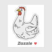 Sticker Poulet (Feuille)