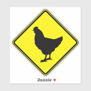 Sticker Poulet Clipart Art animal Poulet Silhouette Averti
