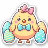 Sticker poulet mignon coupé (Devant)