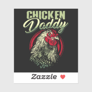 Sticker Poulet Papa Poulet Agricole Volaille
