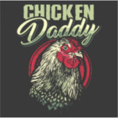 Sticker Poulet Papa Poulet Agricole Volaille (Devant)