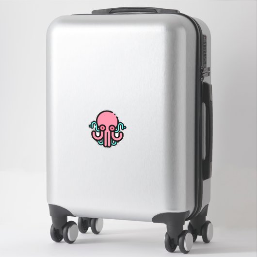 Sticker poulpe (Sur valise)