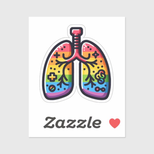 Sticker Poumons Queer (Feuille)