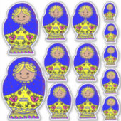 Sticker Poupées de nidification en Ukraine, (Devant)