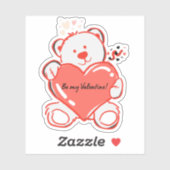 Sticker pour album "Be My Valentine" (Feuille)