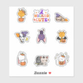 Sticker pour animaux mignons (Feuille)