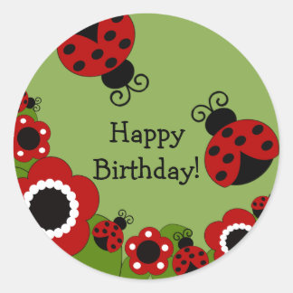 Sticker pour anniversaire de Ladybug