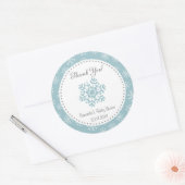 Sticker pour Baby shower à neige en hiver (Enveloppe)