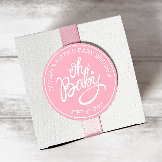 Sticker pour Baby shower bébé - Baby Girl