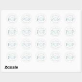 Sticker pour Baby shower de bulle sur le point de  (Feuille)