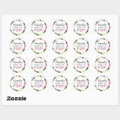 Sticker pour Baby shower de Feuilles tropicaux prê (Feuille)