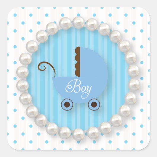 Sticker pour Baby shower de garçon pour poires et  (Devant)