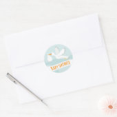 Sticker pour Baby shower de la cigogne (Enveloppe)