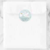 Sticker pour Baby shower de la cigogne (Sac)