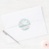 Sticker pour Baby shower de la cigogne (Enveloppe)