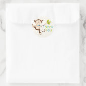 Sticker pour Baby shower de singe mignon (Sac)