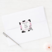 Sticker pour Baby shower d'impression de vache (Enveloppe)