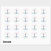 Sticker pour Baby shower nautique (Feuille)