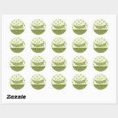 Sticker pour Baby shower petit pois doux (Feuille)