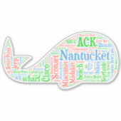 Sticker pour baleines nantucket (Devant)