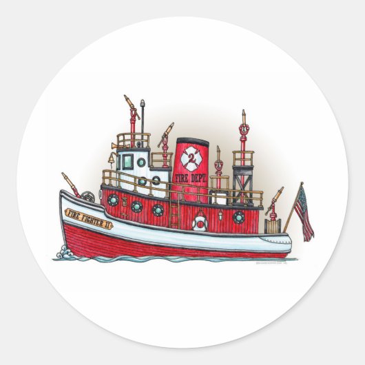 Sticker pour bateau à incendie (Devant)