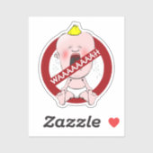 Sticker pour bébé cri (Feuille)