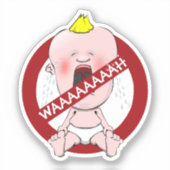 Sticker pour bébé cri (Recto)