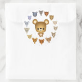 Sticker pour bébé de l'ours de dessin mignon (Sac)