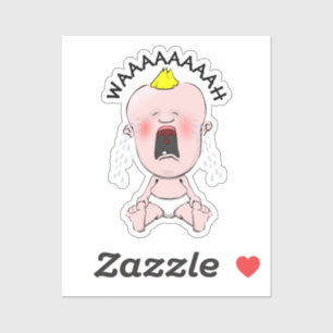 Sticker pour bébé en pleurant