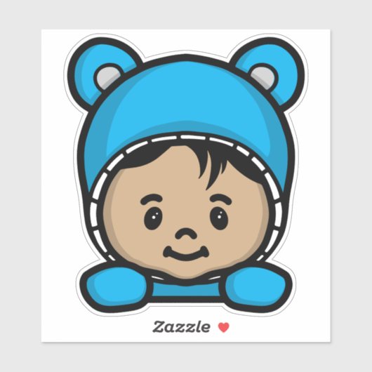 Sticker pour bébé mignon pour voiture (Feuille)