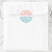 Sticker pour bébé rose et bleu & point Twin Baby (Sac)