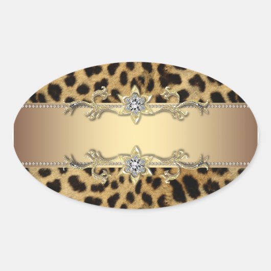 Sticker pour bijoux en or Leopard (Devant)