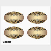 Sticker pour bijoux en or Leopard (Feuille)