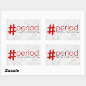 Sticker pour blocs de période de projet - Rectangl (Feuille)