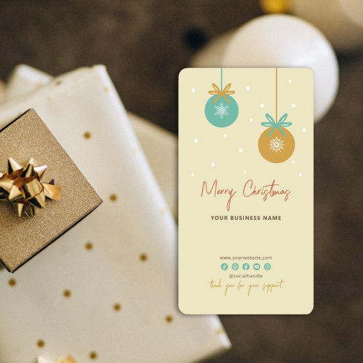 Sticker pour boîte de Merci de Noël