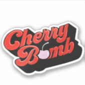 Sticker pour bombe cerise (Devant)
