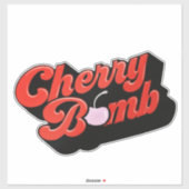 Sticker pour bombe cerise (Feuille)