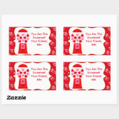 Sticker pour bonbons de la Saint-Valentin Enfants (Feuille)