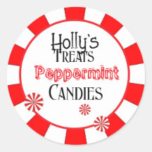 Sticker pour bonbons de menthe